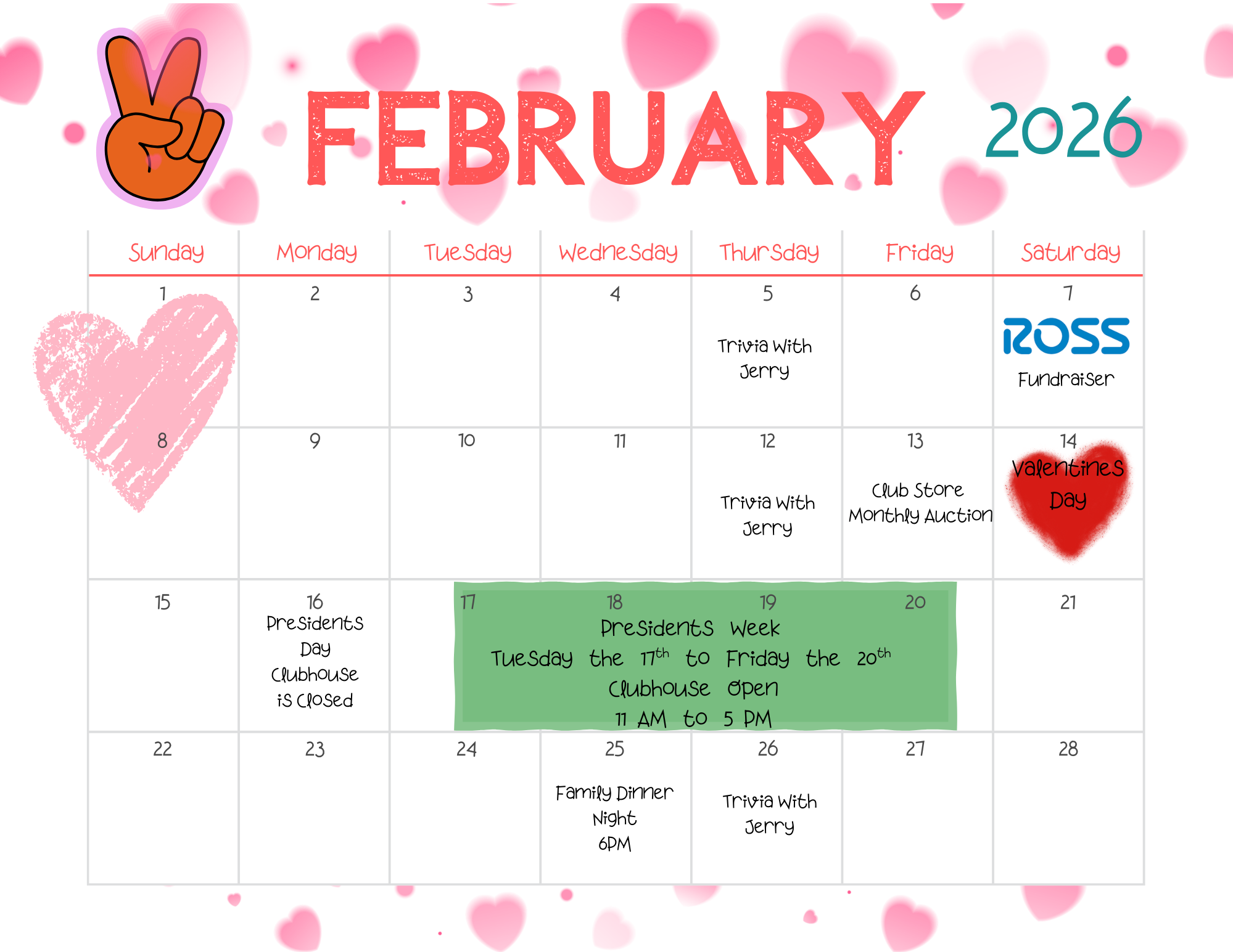 February Calendar 2026 February Calendar